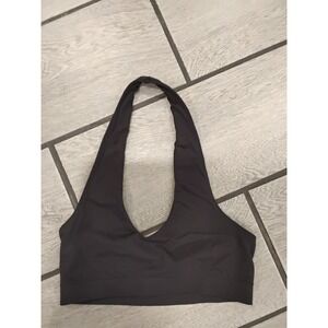 Intimately Free Black Halter‎ Neck Bralette XS S Seamless Comfort